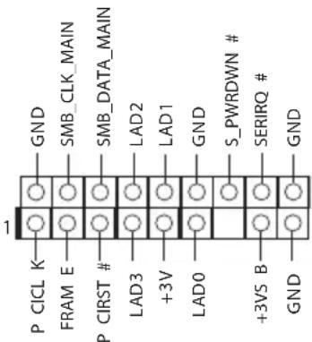 GND SMB_CLK_MAIN SMB_DATA_MAIN P CICL K FRAM E P CIRST # +3V GND S_PWRDWN # SERIRQ # +3VS B GND