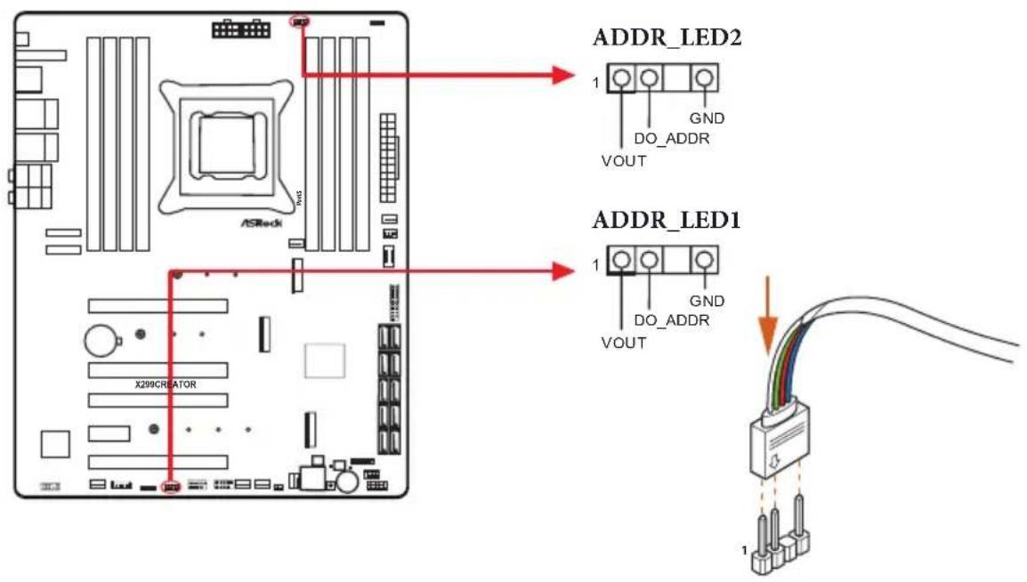ADDR_LED2 1 GND DO_ADDR VOUT ADDR_LED1 1 GND DO_ADDR VOUT X299CREATOR 1