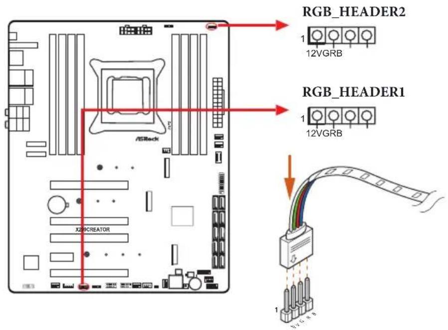 RGB_HEADER2 1 12VGRB RGB_HEADER1 1 12VGRB X20CREATOR 1 12VGB