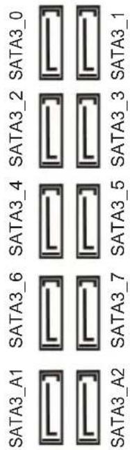 SATA3_A1 SATA3_6 SATA3_4 SATA3_2 SATA3_0 SATA3_A2 SATA3_7 SATA3_5 SATA3_3 SATA3_1