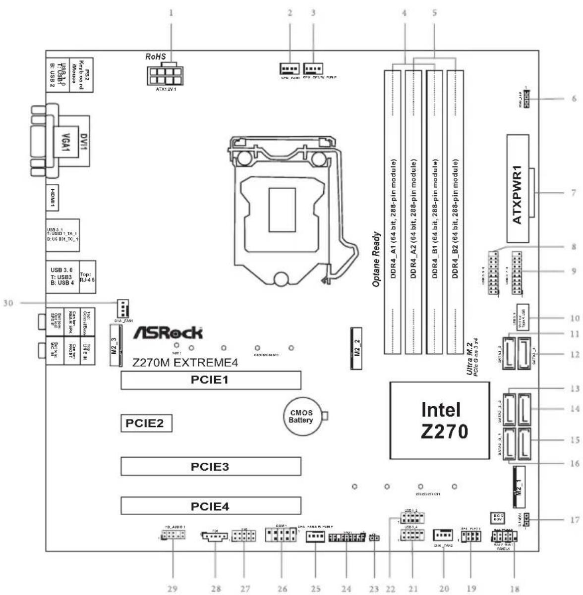 ASROCK Z270M Extreme4 - AUSTRALIA ONLY - 8