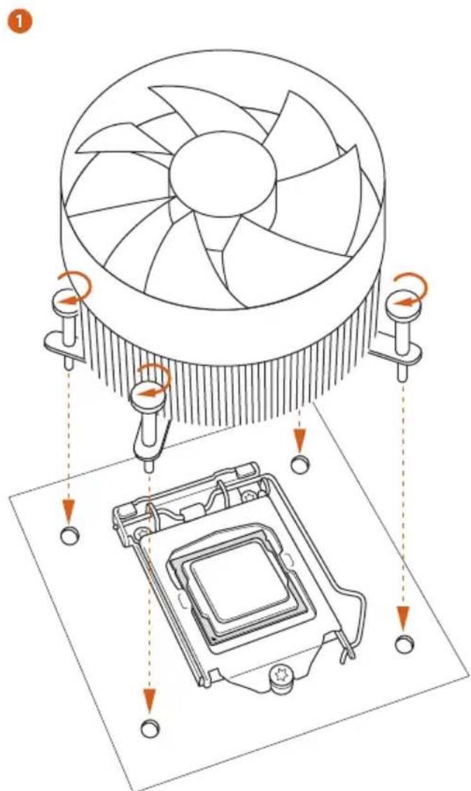 ASROCK Z270 Extreme4 - Installing the CPU Fan and Heatsink - 2