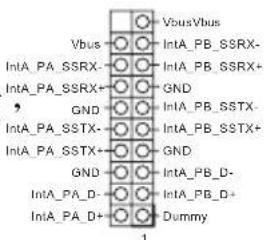 VbusVbus Vbus IntA_PB_SSRX- IntA_PA_SSRX- IntA_PB_SSRX+ GND GND GND IntA_PB_SSTX- IntA_PA_SSTX- IntA_PB_SSTX+ GND GND GND IntA_PB_D- IntA_PA_D- IntA_PB_D+ IntA_PA_D+ Dummy 1