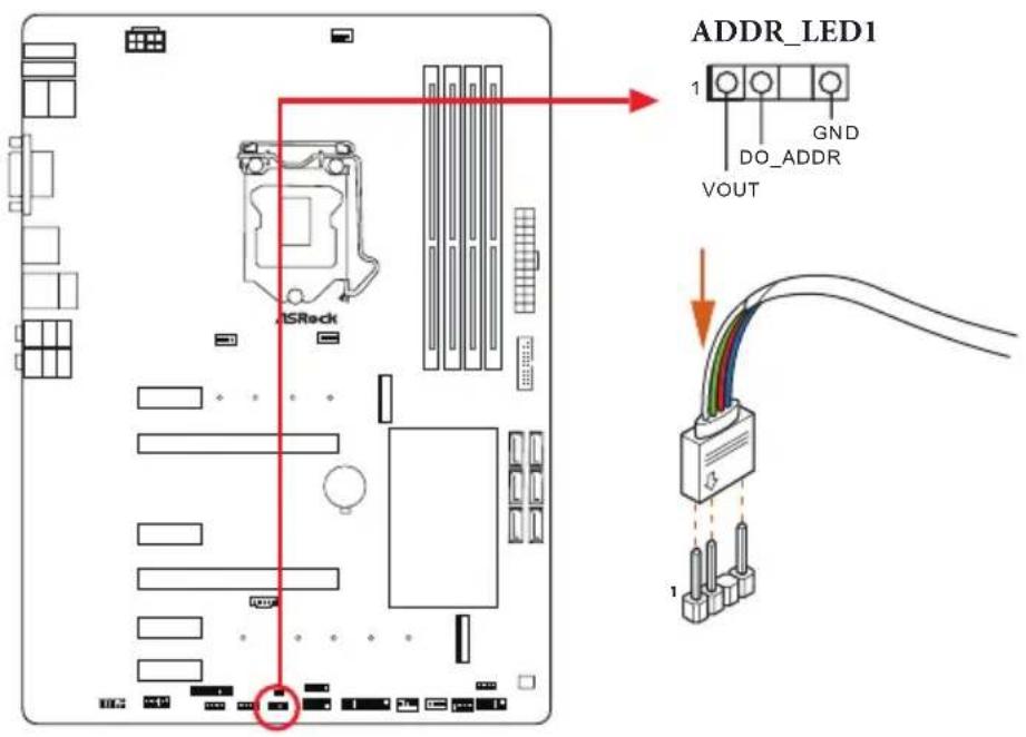 ISRock ADDR_LED1 1 GND DO_ADDR VOUT