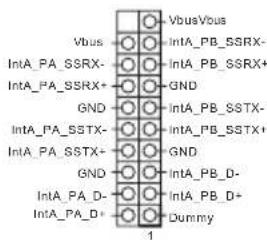 Vbus IntA_PA_SSRX- IntA_PA_SSRX+ GND IntA_PA_SSTX- IntA_PA_SSTX+ GND IntA_PA_D- IntA_PA_D+ VbusVbus IntA_PB_SSRX- GND IntA_PB_SSTX- IntA_PB_SSTX+ GND IntA_PB_D- IntA_PB_D+ Dummy 1