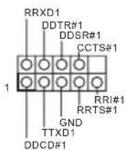 RRXD1 DDTR#1 DDSR#1 CCTS#1 RRI#1 RRTS#1 GND TTXD1 DDCD#1