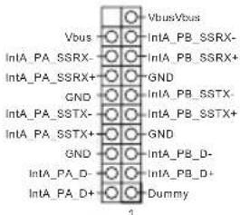 Vbus/Vbus Vbus IntA_PB_SSRX- IntA_PB_SSRX+ GND IntA_PB_SSTX- IntA_PB_SSTX+ GND IntA_PB_D- IntA_PB_D+ Dummy 1