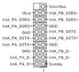 VbusVbus Vbus IntA_PB_SSRX- IntA_PA_SSRX IntA_PB_SSRX+ GND IntA_PB_SSTX- GND IntA_PB_SSTX+ GND IntA_PB_D- IntA_PA_D IntA_PB_D+ IntA_PA_D+ Dummy 1