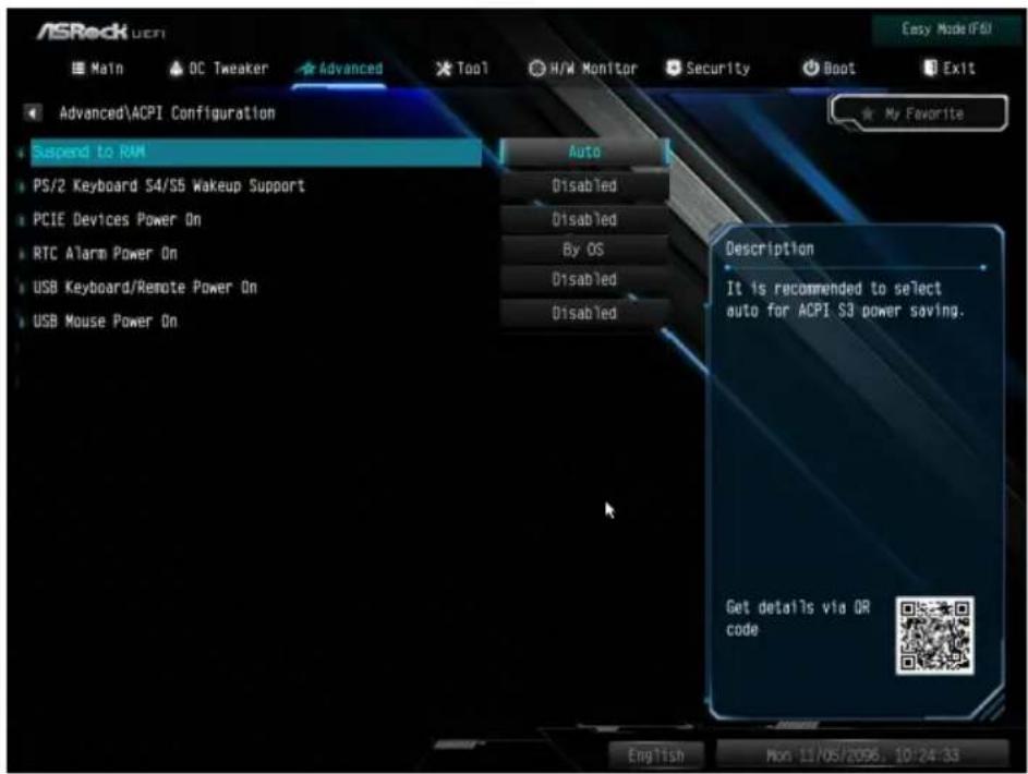 ASROCK Z490 Extreme4 - ACPI Configuration (ACPI 設定) - 1
