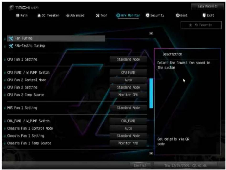 ASROCK Z590 Taichi - Hardware Health Event Monitoring (ハードウェア ヘルス イベント監視) 画面 - 1