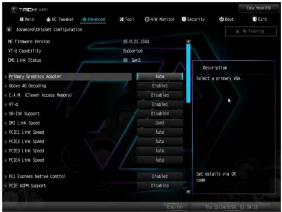 ASROCK Z590 Taichi - Chipset Configuration ( チップセット設定 ) - 1