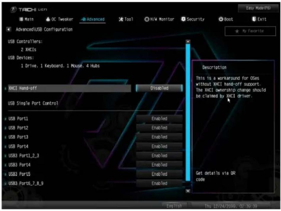 ASROCK Z590 Taichi - USB Configuration (USB 設定) - 1