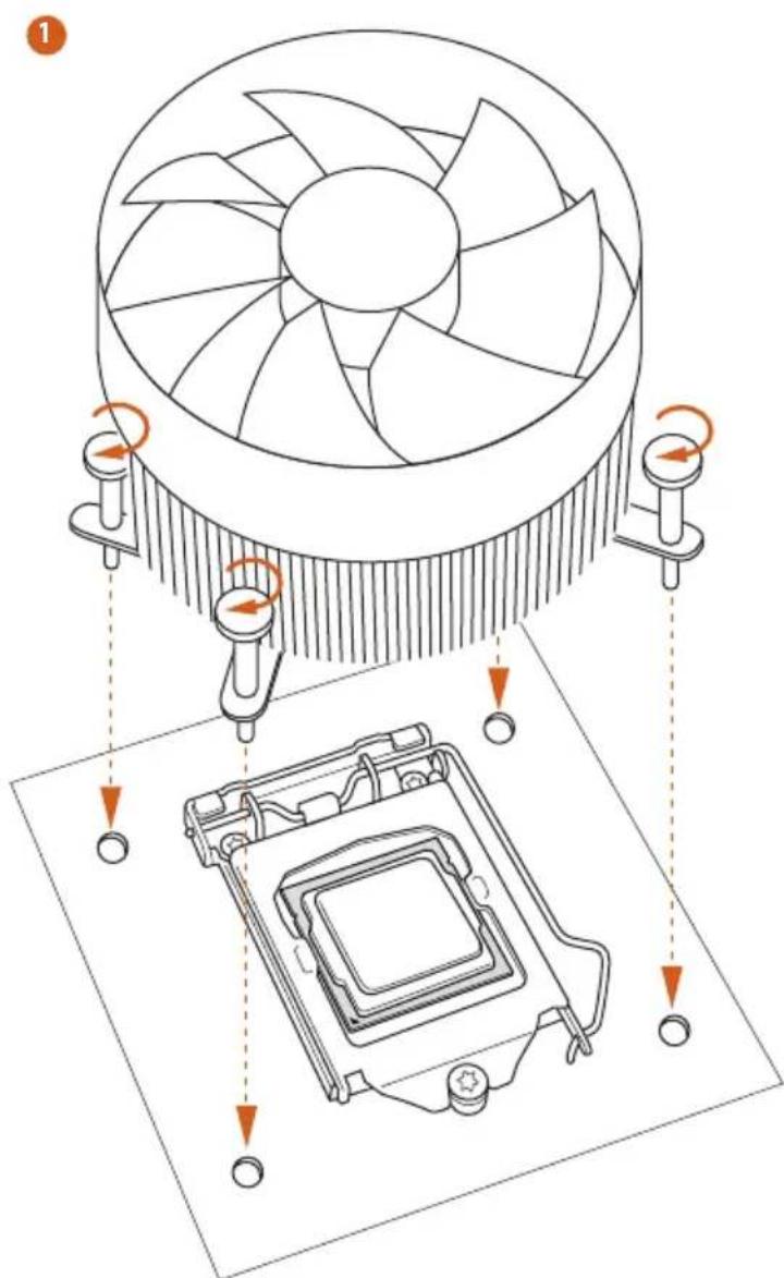 ASROCK Z97M Anniversary - Installing the CPU Fan and Heatsink - 2