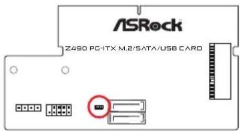 ASROCK Z490 Phantom Gaming-ITX/TB3 - オンボードのヘッダーとコネクター - 24