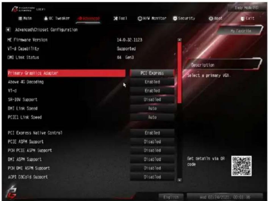 ASROCK Z490 Phantom Gaming-ITX/TB3 - Chipset Configuration (チップセット設定) - 1