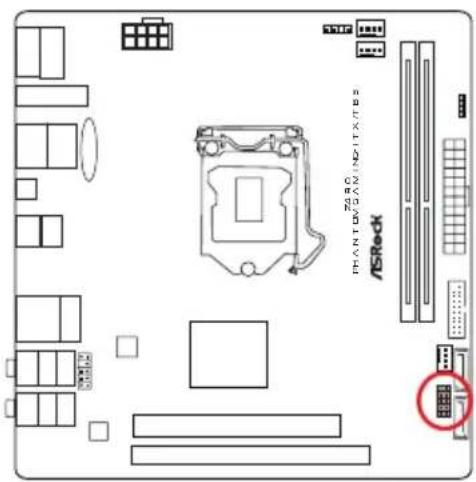 ASROCK Z490 Phantom Gaming-ITX/TB3 - オンボードのヘッダーとコネクター - 2