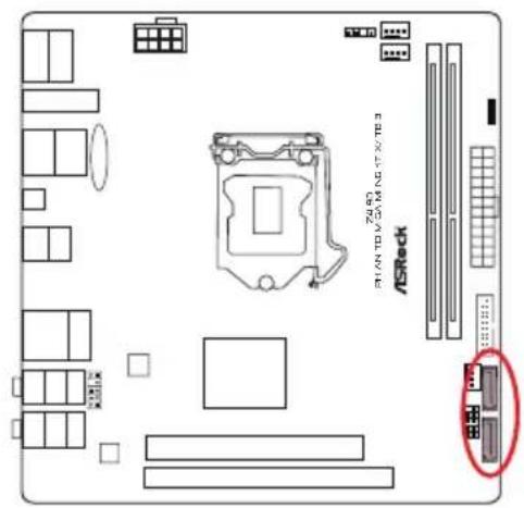 ASROCK Z490 Phantom Gaming-ITX/TB3 - オンボードのヘッダーとコネクター - 7