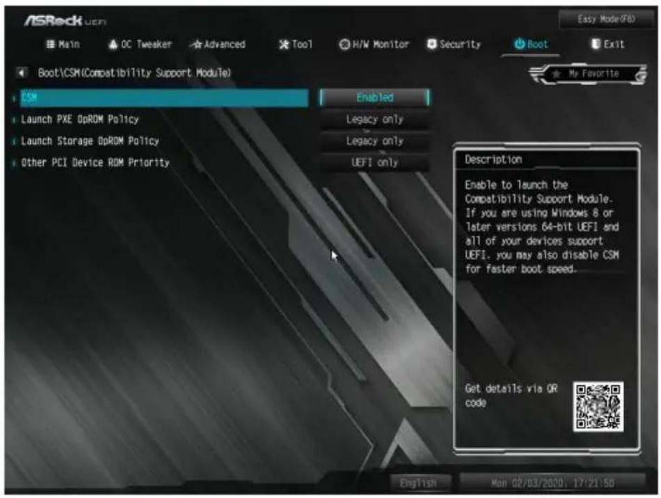 ASROCK Z490M-ITX/ac - Fast Boot（高速ブート） - 1