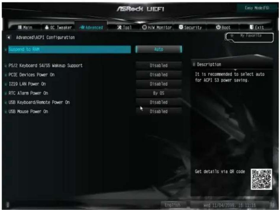 ASROCK Z590M-ITX/ax - ACPI Configuration (ACPI 設定) - 1