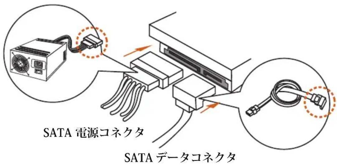 ASROCK Z590M-ITX/ax - SATA ダライフを取り付ける - 4