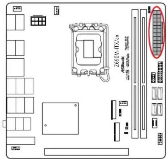 ASROCK Z690M-ITX/ax - 才不把一のハリーダーとコネクタ一 - 20