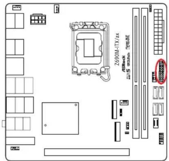 ASROCK Z690M-ITX/ax - 才不把一のハリーダーとコネクタ一 - 5