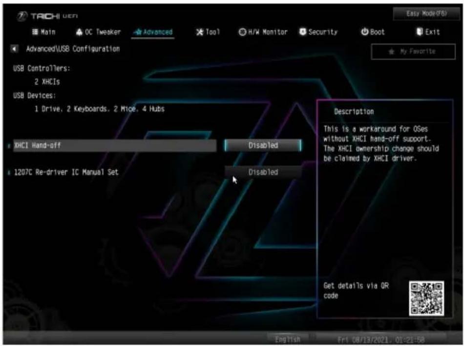 ASROCK Z690 Taichi - USB Configuration (USB 設定) - 1