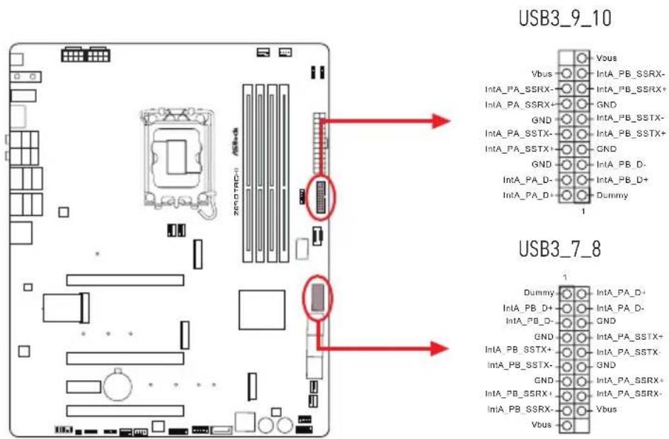 ASROCK Z690 Taichi - オンボードのヘッダーとコネクター - 7