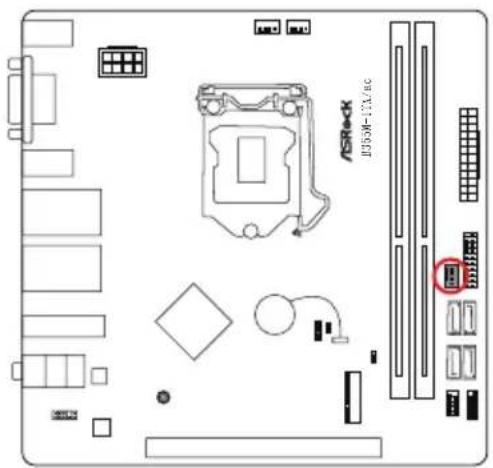 ASROCK B365M-ITX/ac - フロントパネルオーディオヘッダー - 6