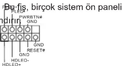 Bao-fis, birçok sistem ön paneli PLED# PWRBTN# GND GND RESET# GND HDLED- HDLED+