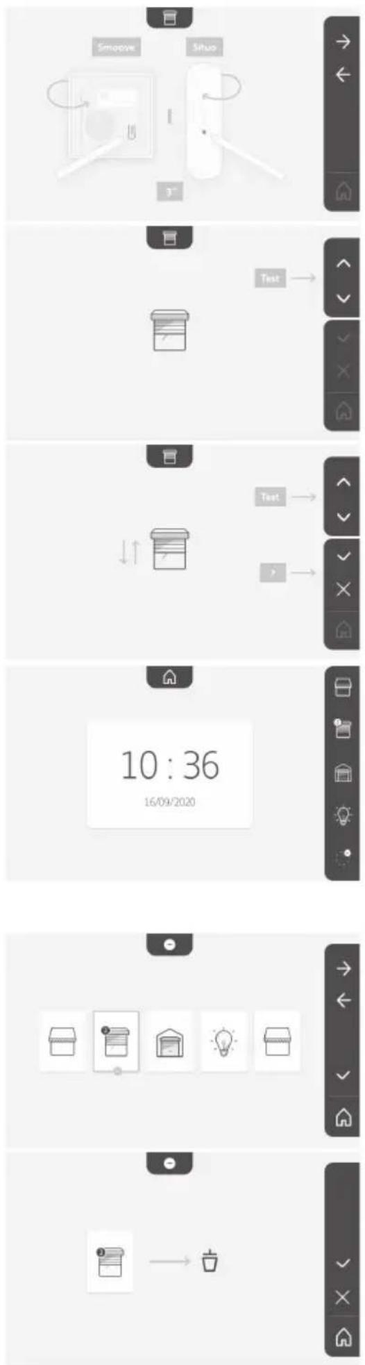 SOMFY V350 - Deleting an RTS product - 2