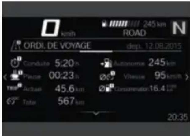 BMW R 1250 RT (2023) - Ordinateur de bord et ordinateur de voyage - 1