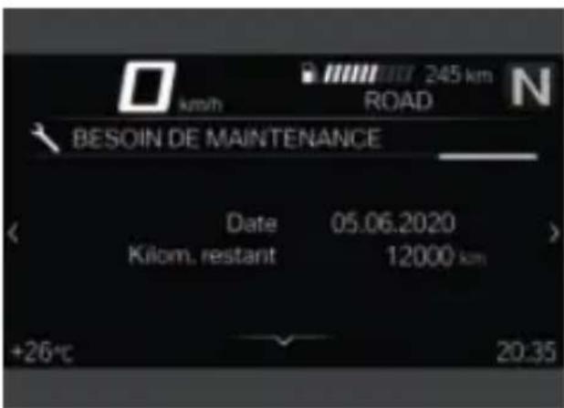 BMW R 1250 R (2023) - Échéance de service - 1