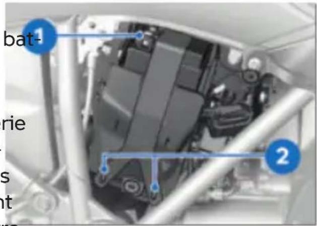 BMW R 1250 R (2023) - Dépose de la batterie - 2