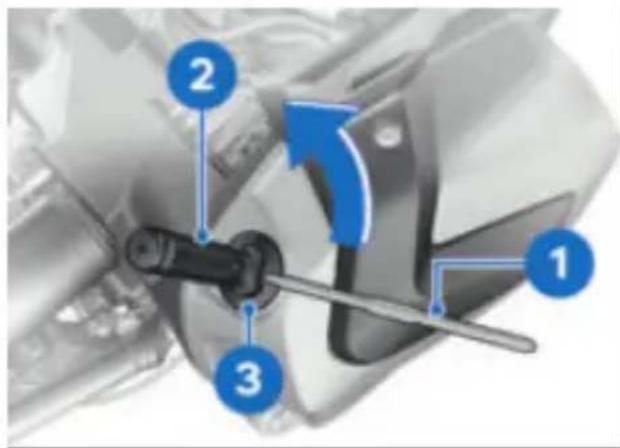 BMW R 1250 R (2023) - Faire l'appoint d'huile moteur - 1