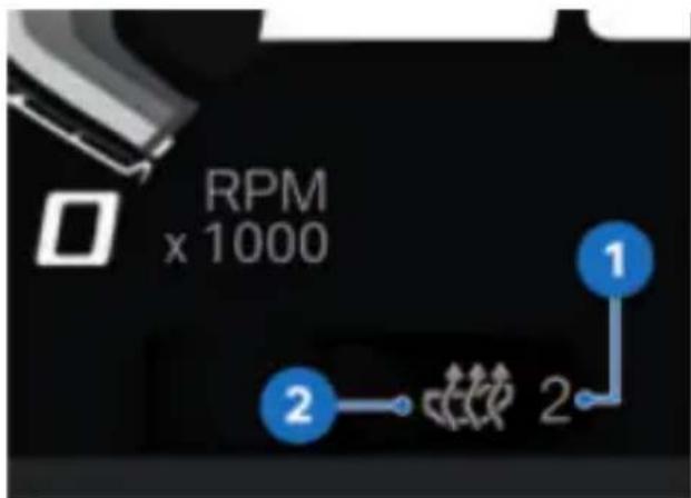 BMW R 1250 R (2023) - Commander le chauffage de selle du passager - 4