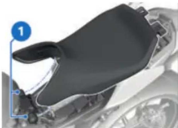 BMW R 1250 R (2023) - Pose de la selle pilote - 2