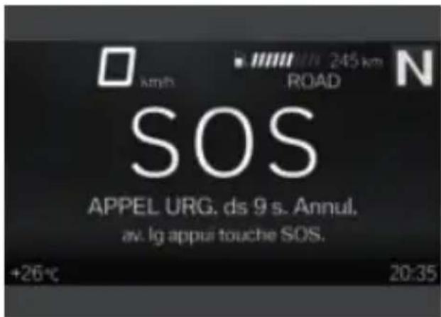 BMW R 1250 R (2023) - Appel d'urgence manuel a Condition préalable - 2