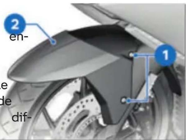 BMW K 1600 GT (2023) - Dépose de la roue avant - 1