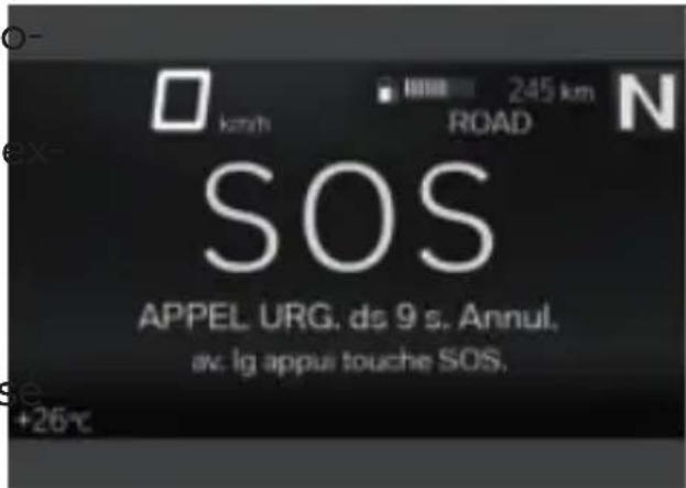 BMW K 1600 GTL (2023) - Appel d'urgence manuel Condition préalable - 2