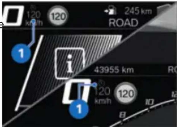 BMW S 1000 RR (2023) - Affichage lors du réglage (informations de limite de vitesse actives) - 1
