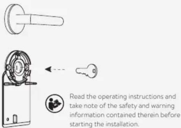 Read the operating instructions and take note of the safety and warning information contained therein before starting the installation.