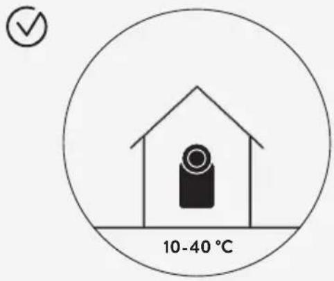 10-40 °C