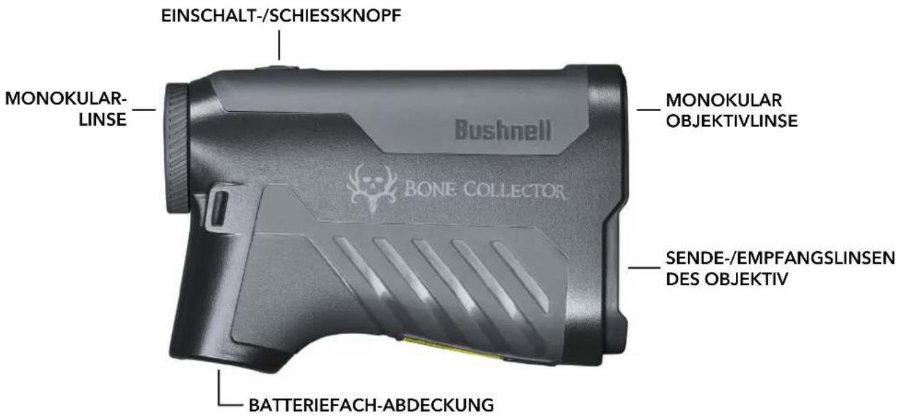 EINSCHALT-/SCHIESSKNOPF MONOKULAR- LINSE BUSHNELL BONE COLLECTOR MONOKULAR OBJEKTIVLINSE SENDE-/EMPFANGSLINSEN DES OBJEKTIV BATTERIEFACH-ABDECKUNG