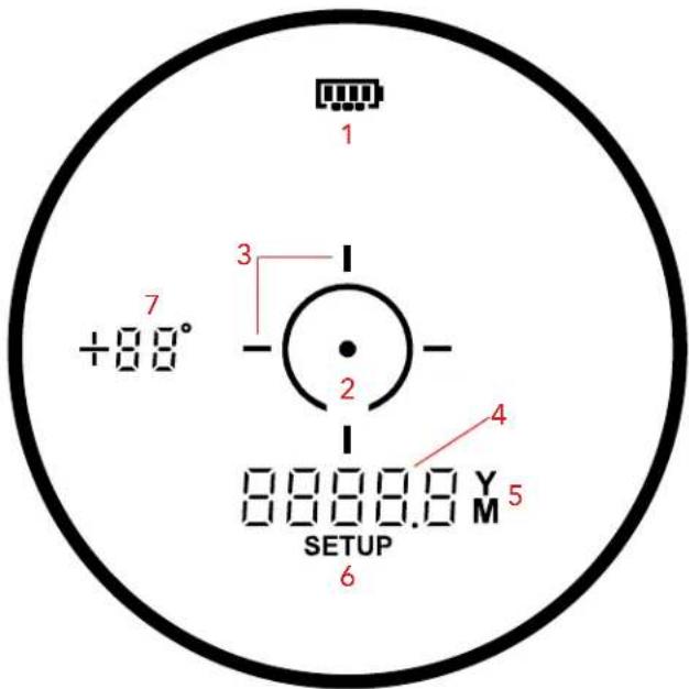 BUSHNELL Bone Collector 1000 - DISPLAY INDICATORS/ICONS - 1