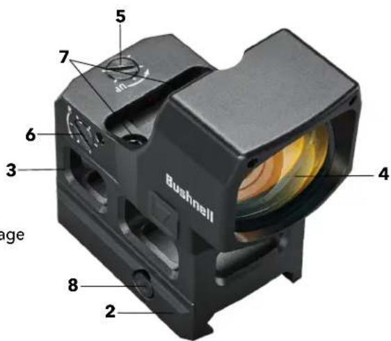 BUSHNELL RXM-300 - BESCHREIBUNG DER BAUTEILE - 1