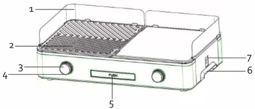 DOMO DO9259G - ONDERDELEN - 1