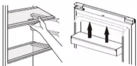 DOMO DO91706R - MOVING THE SHELVES AND DOOR RACK - 1