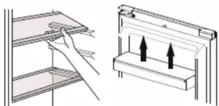 DOMO DO91701R - MOVING THE SHELVES AND DOOR RACK - 1