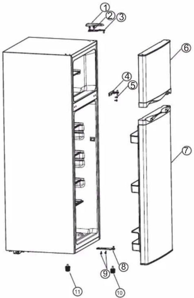 DOMO DO91401C - DRAAIRICHTING VAN DEUR WIJZIGEN - 1